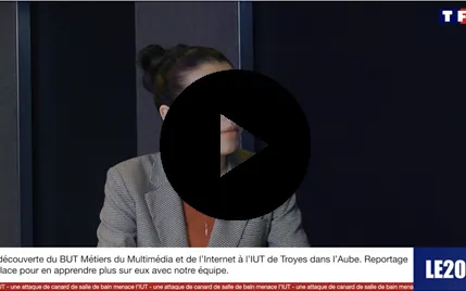 Plateau du journal télévisé réalisé pour MMI