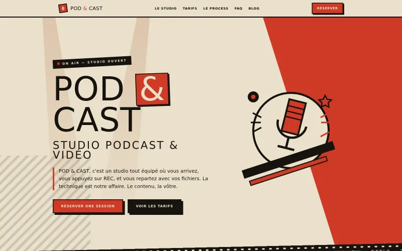 Page d'accueil du site pod-et-cast.fr