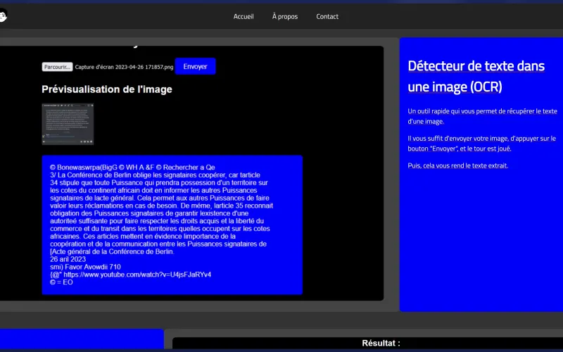 Page d'accueil du site rayor.fr